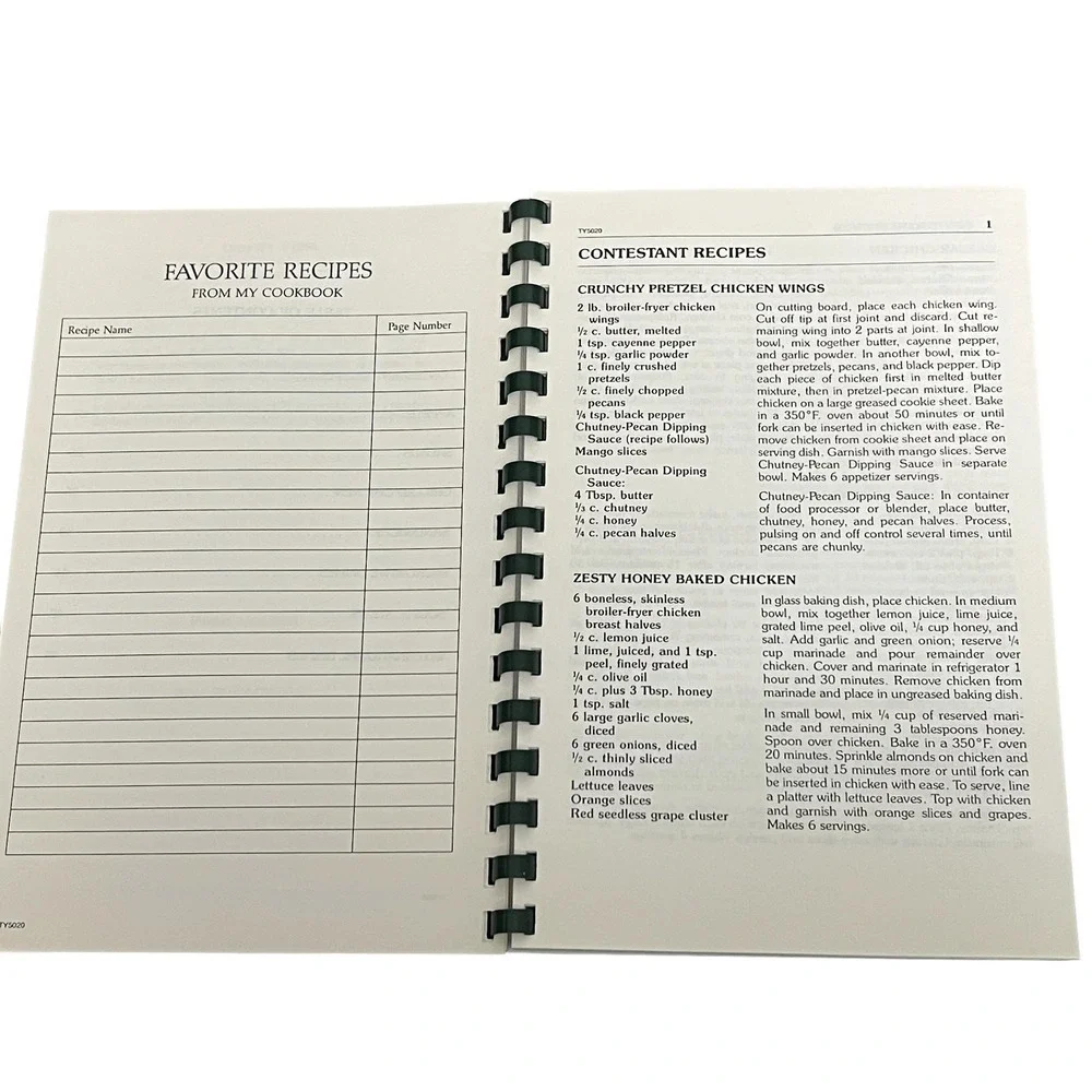 Tyson Classic Chicken‎ Cookbook 1994 Spiral Bound Vintage Recipe Book Retro